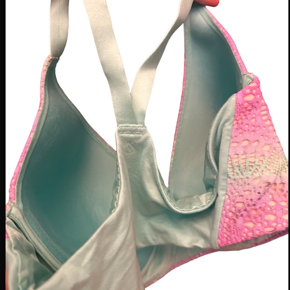 Mermaid Lace Victoria’s Secret Wireless Body By Victoria Lounge Bra 36DD - Picture 2 of 4